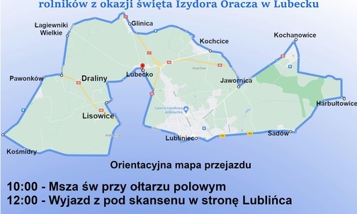 W sobotę jubileuszowa pielgrzymka rolników do Lubecka