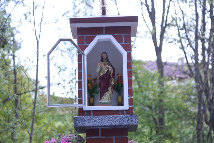 Poświęcenie kapliczki w Łazach Biegonickich