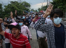 Protest w Birmie (Mjanma)