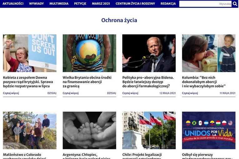 Nowy portal informacyjny poświęcony sprawom życia i rodziny