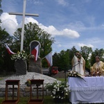 Krzyż i maryjna kapliczka w Błoniu
