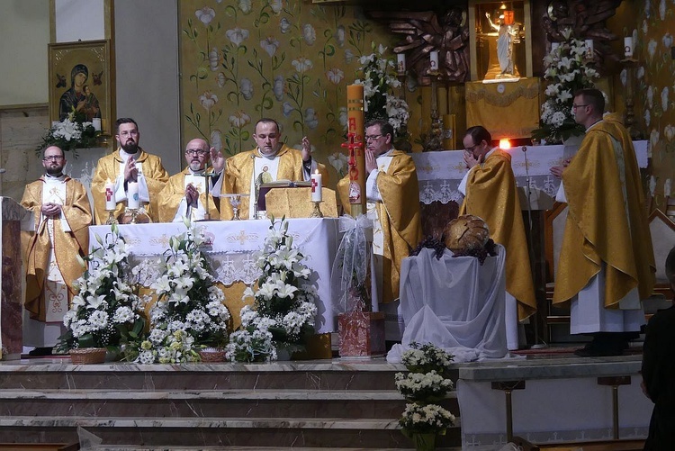 Msza św. na Złotych Łanach w ramach pielgrzymki oazy rodzin do św. Józefa.