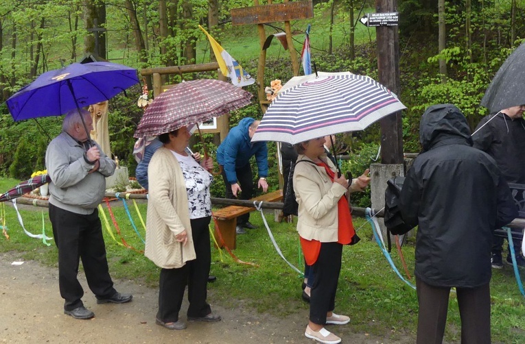 101. urodziny św. Jana Pawła II przy starej kuźni w Rzykach