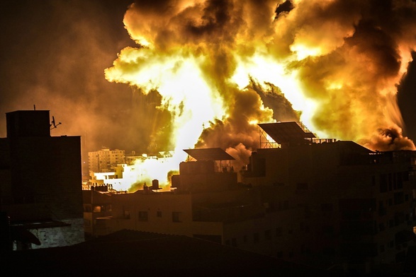 Izraelskie bomby zniszczyły jedyne laboratorium testowe Covid-19 w Strefie Gazy
