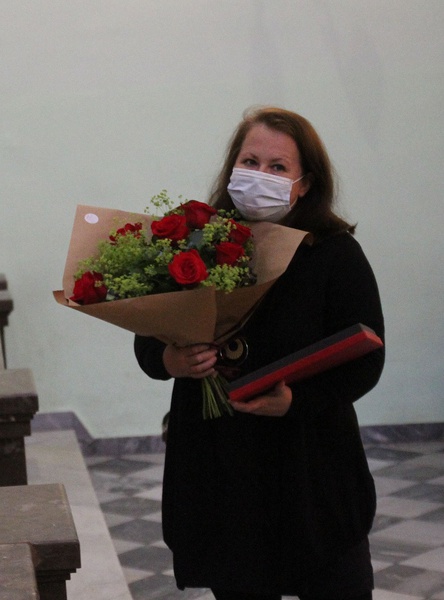 Podziękowanie za pracę służby zdrowia w czasie epidemii w Cieszynie