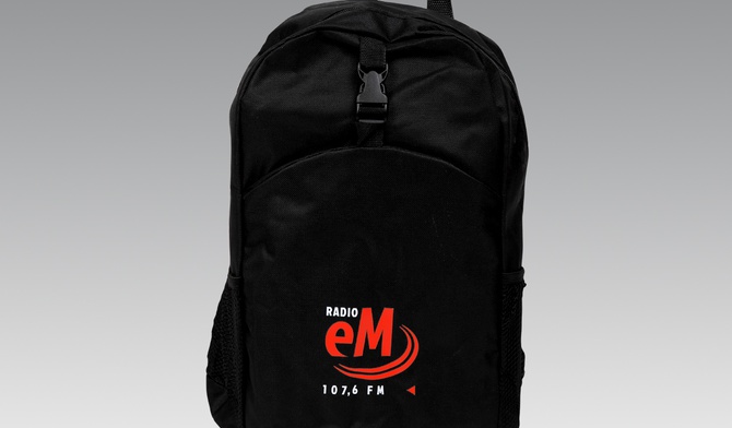 Plecak z logo Radia eM