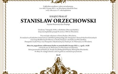 Informacje organizacyjne w związku z pogrzebem "Orzecha"