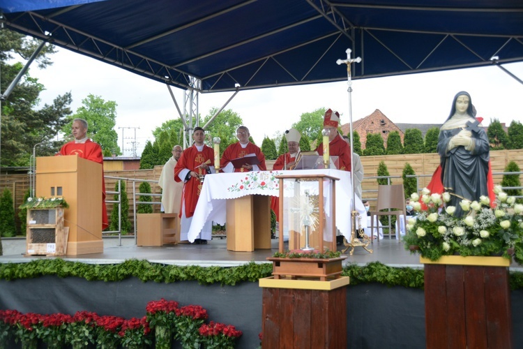 Głębinów. Eucharystia po ustanowieniu Sanktuarium św. Rity