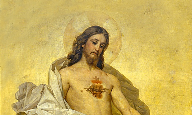 Antonio Ciseri, „Wizja Serca Jezusa św. Małgorzaty Marii Alacoque”, kościół Sacro Cuore we Florencji.