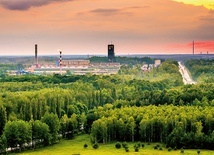 Zakłady Górnicze Lubin – panorama rejonu Lubin Główny.