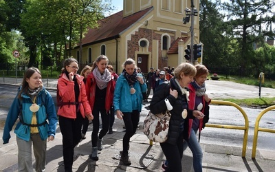 Celem wędrówki był żukowski kościół Wniebowzięcia NMP.