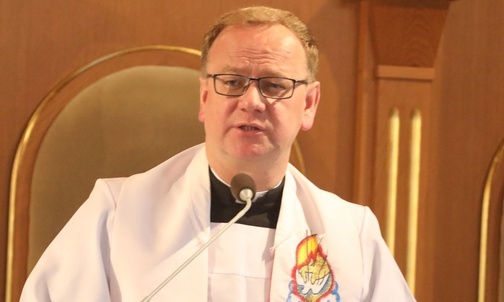 Homilię wygłosił ks. Wojciech Węgrzyniak z Krakowa.