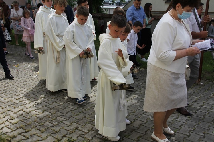 Tarnobrzeg. Procesja Bożego Ciała u ojców dominikanów