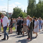 Tarnobrzeg. Procesja Bożego w parafii Miłosierdzia Bożego.