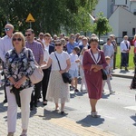 Tarnobrzeg. Procesja Bożego w parafii Miłosierdzia Bożego.