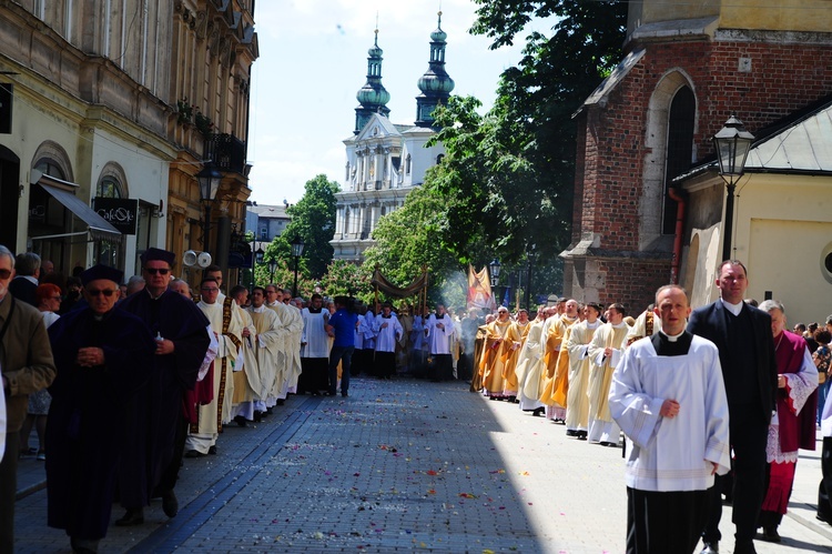 Centralna procesja Bożego Ciała w Krakowie