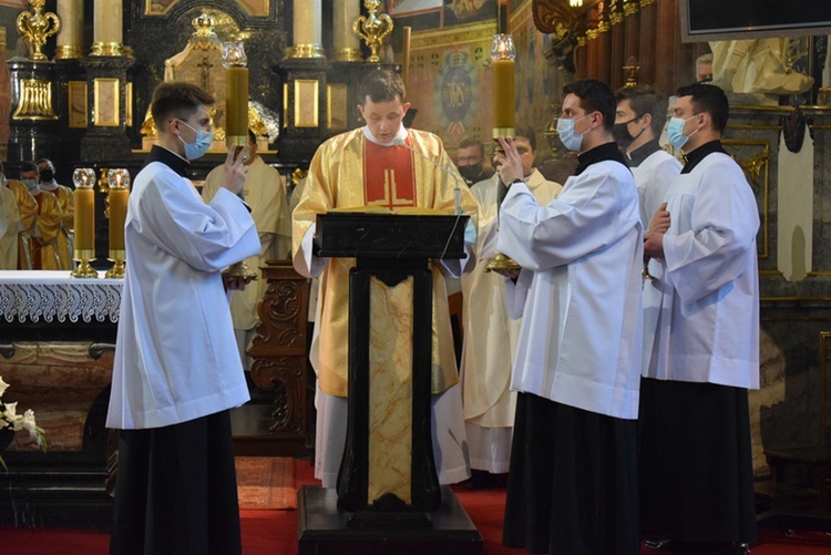 Sandomierz. Uroczystość Bożego Ciała w katedrze