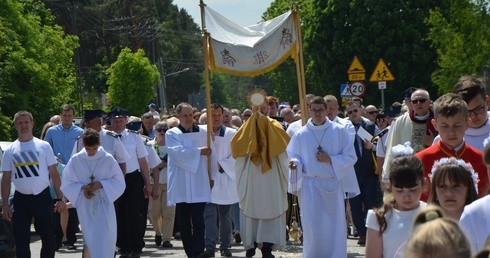 Procesja Bożego Ciała w Cieksynie.