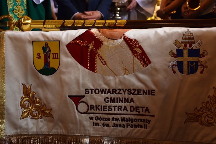 Poświęcenie sztandaru orkiestry w Górze św. Małgorzaty