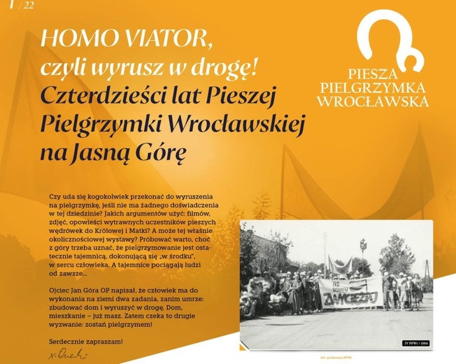 Wystawę poświęconą Pieszej Pielgrzymce Wrocławskiej oglądać można na Karłowicach