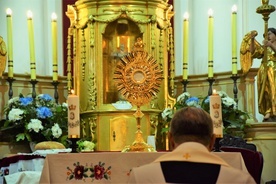 Była też adoracja Jezusa Eucharystycznego.