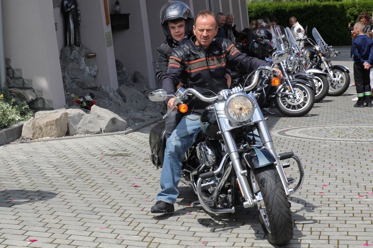 Bogdan Cader - inicjator motocyklowej pielgrzymki z Grodkowa do św. Antoniego w Kalnej.