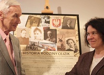 Jerzy Mirecki i dr Monika Waluś podczas sesji w Muzeum Niepodległości w Warszawie.