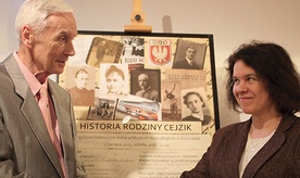 Jerzy Mirecki i dr Monika Waluś podczas sesji w Muzeum Niepodległości w Warszawie.