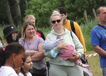 ▲	Na spotkanie pod chmurką przybyli cudzoziemcy m.in. z Kołobrzegu.