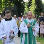 Lipnica Murowana. Poświęcenie figury Frasobliwego