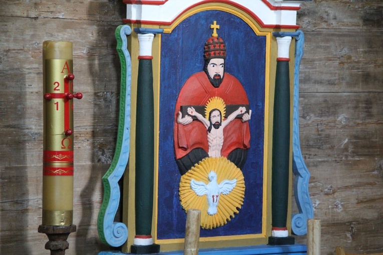 Lipnica Murowana. Poświęcenie figury Frasobliwego