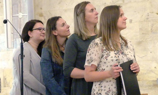 Wokalistki "Bagna" podczas spotkania na Złotych Łanach.