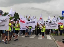 Jastrzębie-Zdrój. Protest górników przed siedzibą JSW [ZDJĘCIA]