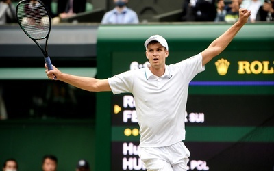 Wimbledon - Hurkacz drugim Polakiem w półfinale singla w Londynie