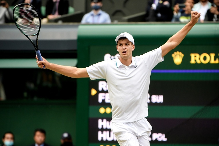 Wimbledon - Hurkacz drugim Polakiem w półfinale singla w Londynie