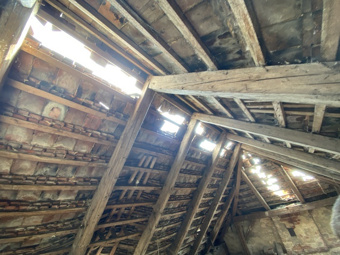 Zniszczenia spowodowane przez burzę w Doboszowicach