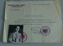 Jeden z dokumentów przekazanych przez rodzinę Muzeum na Majdanku.