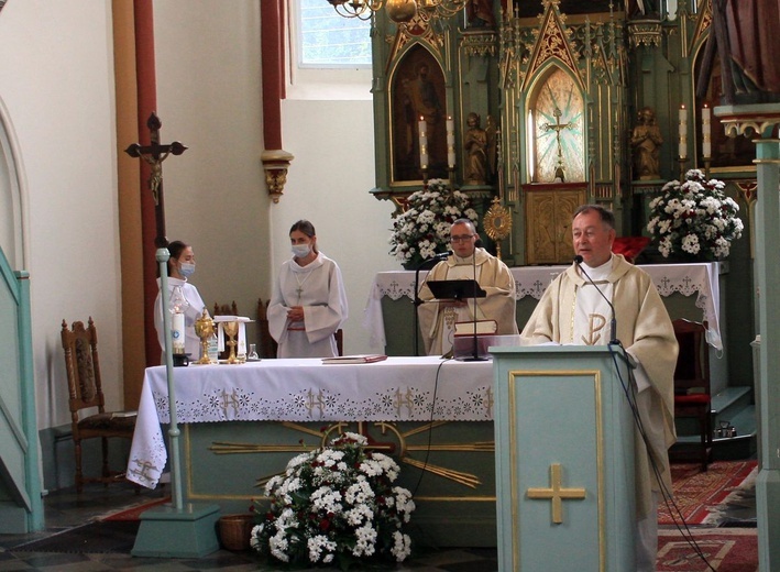 Poświęcenie muszli św. Jakuba w Jakubowicach