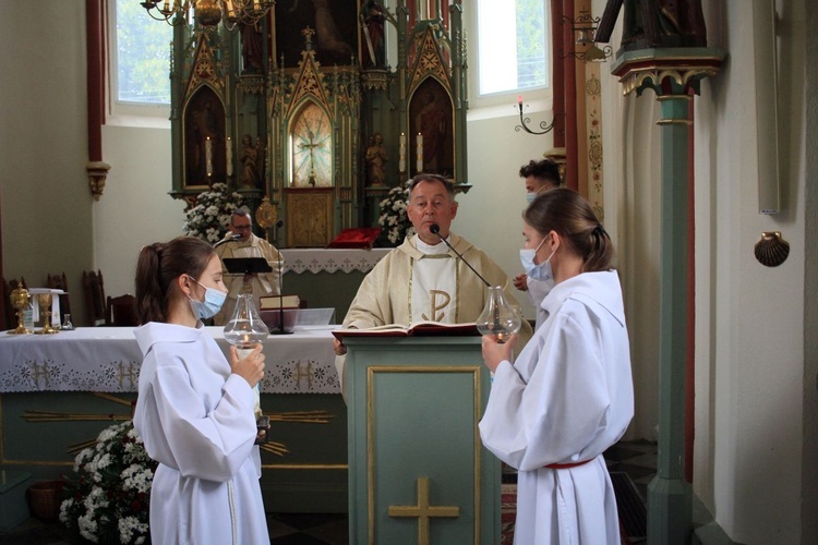 Poświęcenie muszli św. Jakuba w Jakubowicach