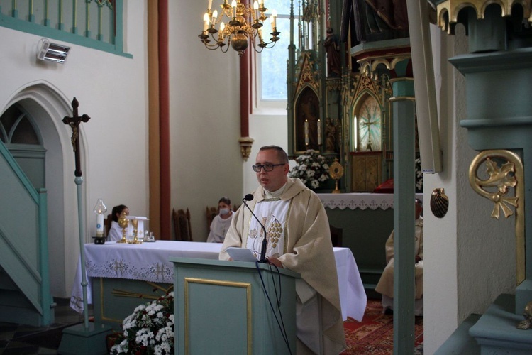 Poświęcenie muszli św. Jakuba w Jakubowicach