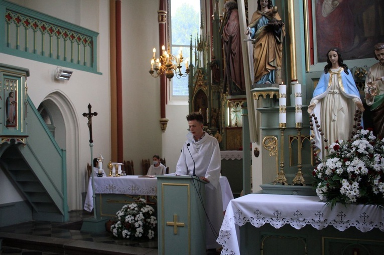 Poświęcenie muszli św. Jakuba w Jakubowicach