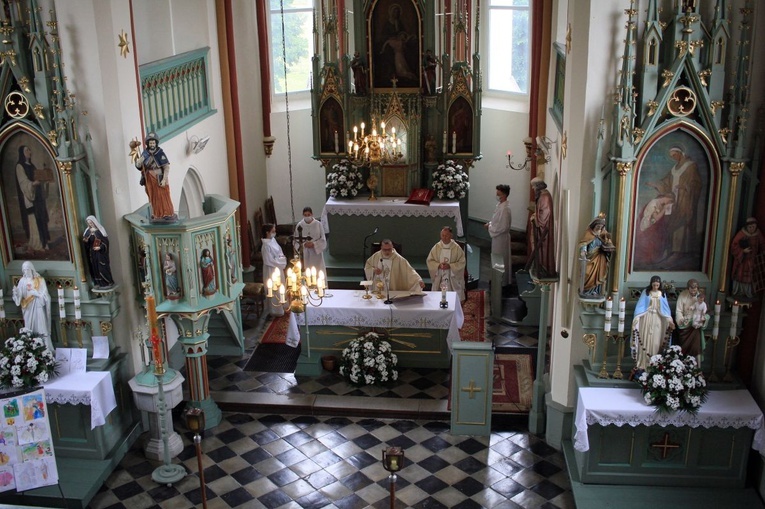 Poświęcenie muszli św. Jakuba w Jakubowicach