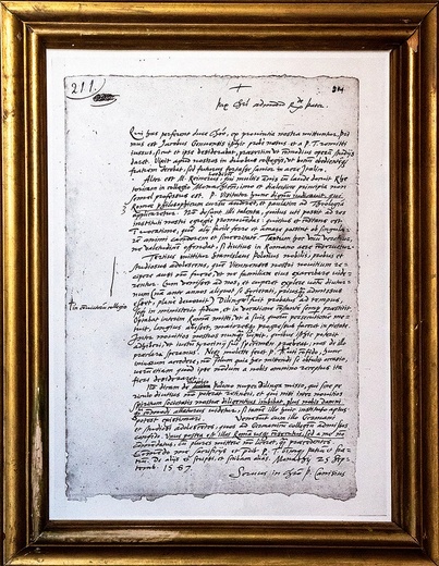 List polecający  Stanisława Kostkę, nazywany do dzisiaj „Listem trzech świętych”.