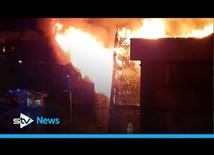 Fire at St Simon's Church in Glasgow