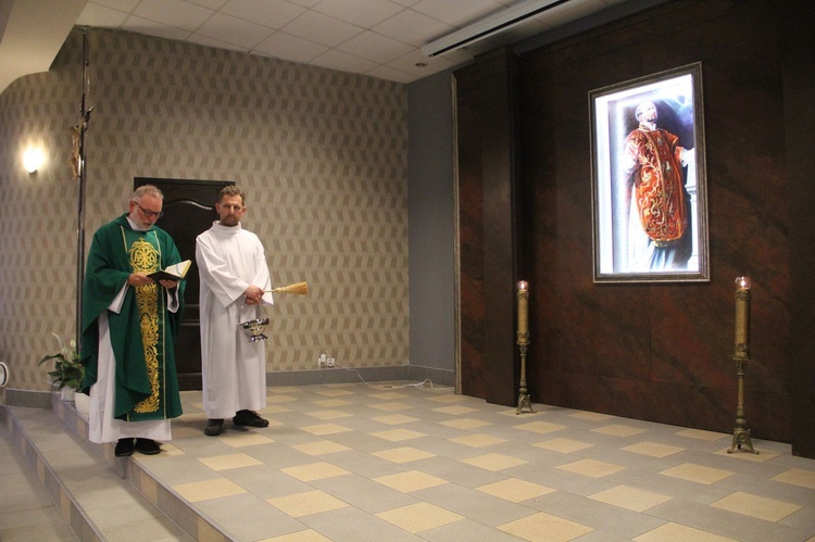 Poświęcenie obrazu św. Ignacego w parafii "kolejowej"