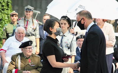 ▲	Prezydent Andrzej Duda wręczył ordery i odznaczenia państwowe weteranom powstańczych walk oraz osobom pielęgnującym pamięć o patriotycznym zrywie.