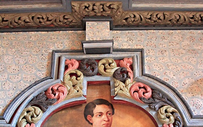 Barokowy ołtarz i jego obrazy są jak piękna katecheza.