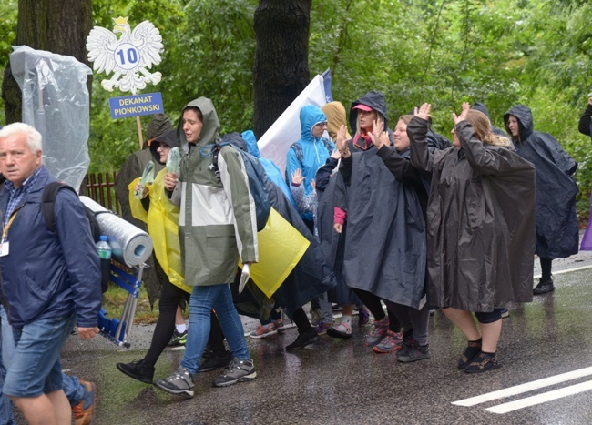 Wyjście pielgrzymki z Radomia na Jasną Górę