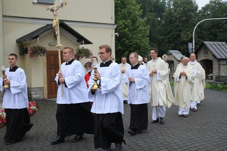 30. Piesza Pielgrzymka Diecezji Bielsko-Żywieckiej na Jasną Górę - Msza św. w Hałcnowie