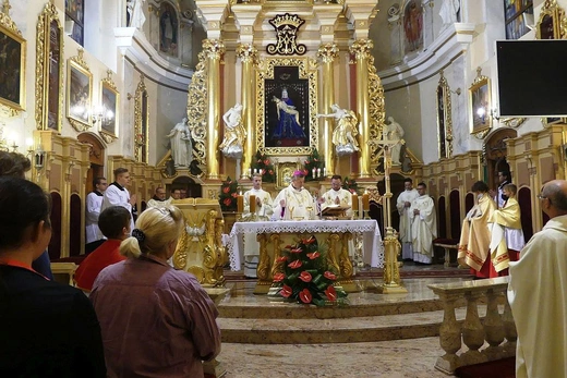 30. Piesza Pielgrzymka Diecezji Bielsko-Żywieckiej na Jasną Górę - Msza św. w Hałcnowie